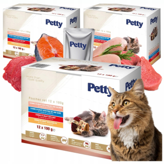 Drobné mokré krmivo, mix príchutí, 1,2 kg